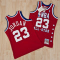NBA All-Star East Michael Jordan 1989 Authentic Jersey By Mitchell & Ness - Red