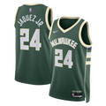 Milwaukee Bucks Nike Icon Edition Swingman Jersey - Hunter Green - Jaime Jaquez Jr. - Unisex